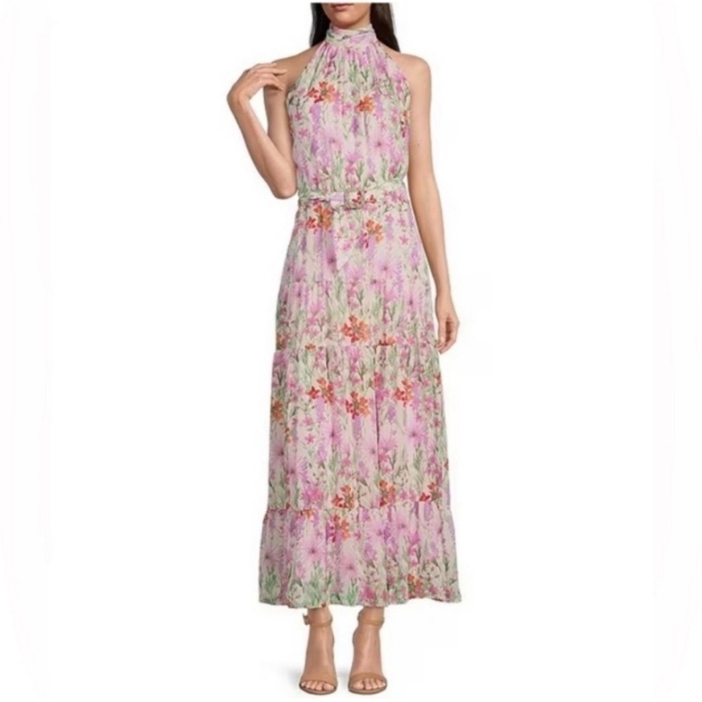 Taylor Floral Halter Maxi Dress – NWOT – Boho Chic, Flowy & Free-Spirited Size 6